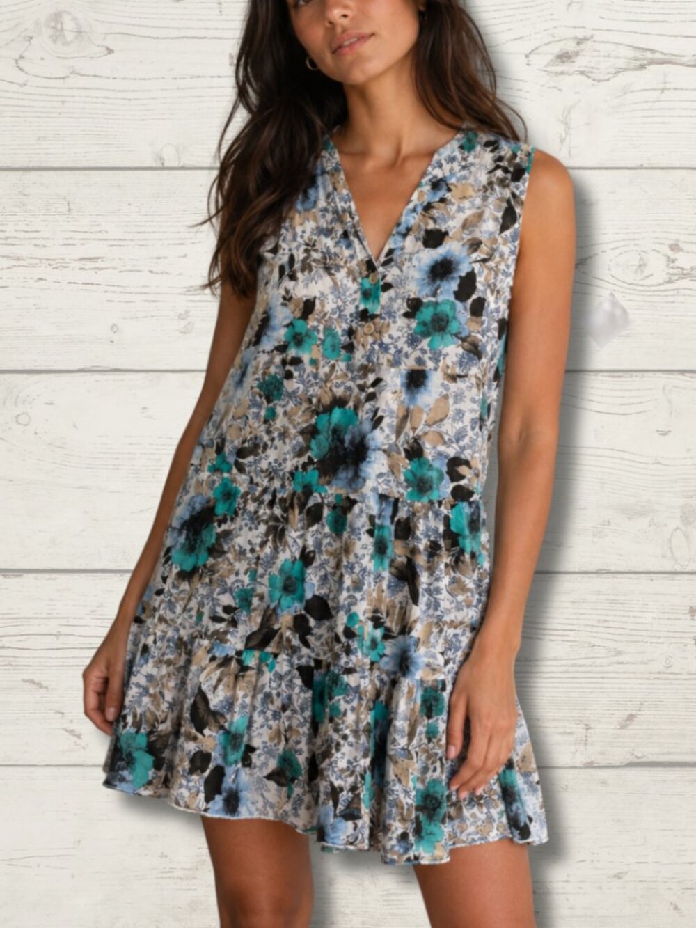 Via Vitale Made in Italy Floral Cotton Dress